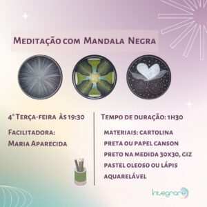 Meditação com Mandala Negra
